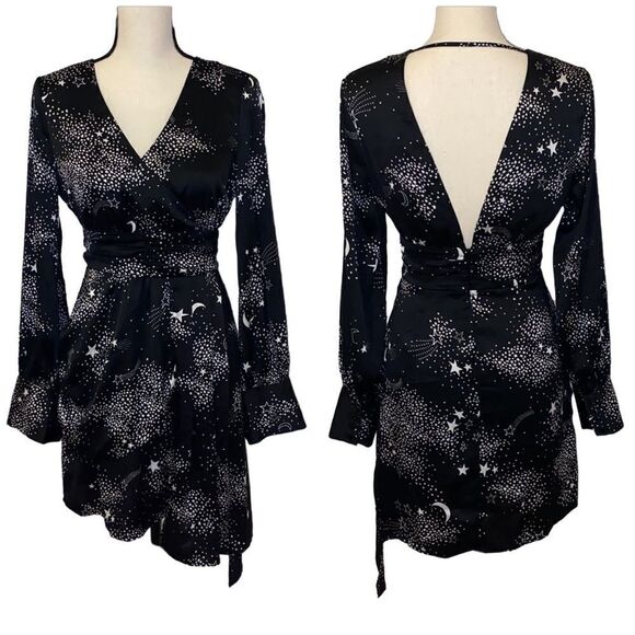 Bar III NWT Star-Print Asymmetrical Dress - Picture 1 of 10